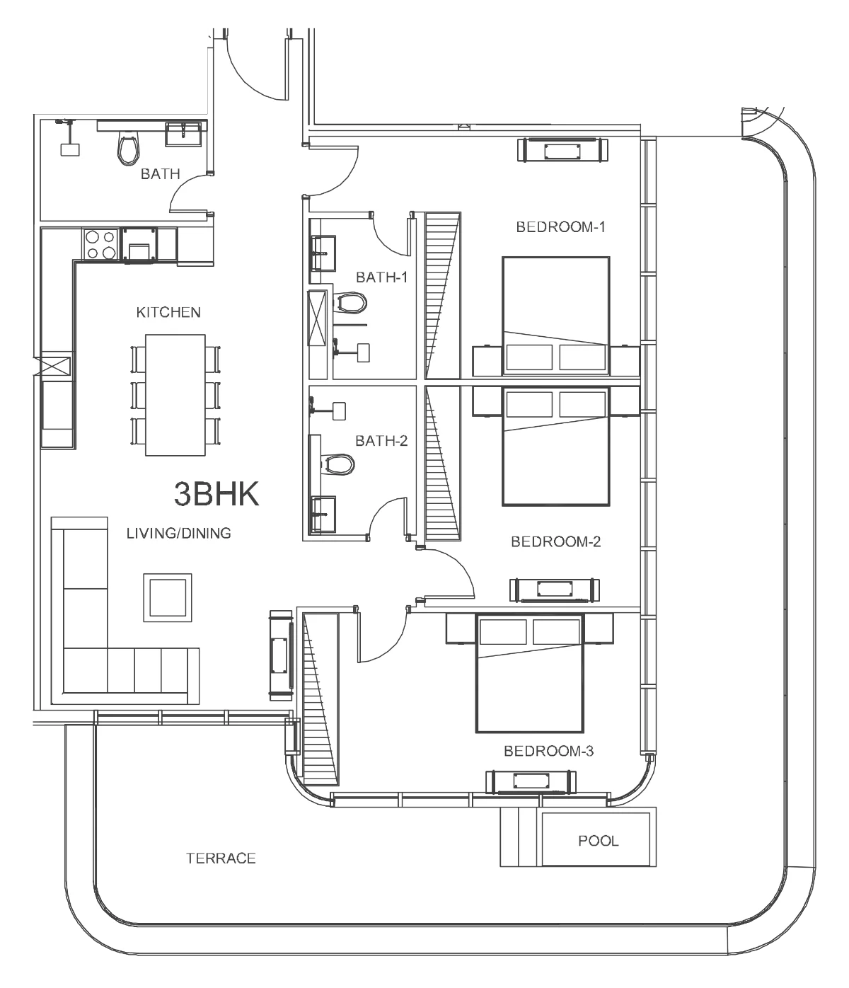 3 Bedroom